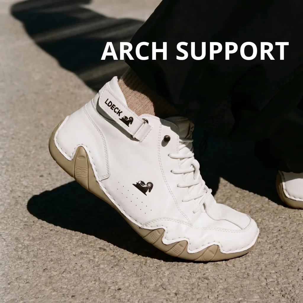 Chaussures Orthopédiques Respirantes en Cuir Vegan Semelle Plateforme Confort