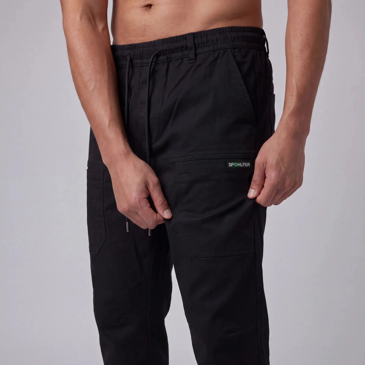 Pantalon Cargo Confortable Élastique à Grandes Poches